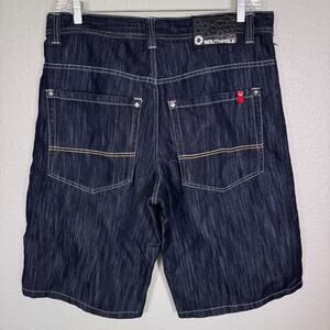 South Pole Men's Dark Blue Jean Shorts
